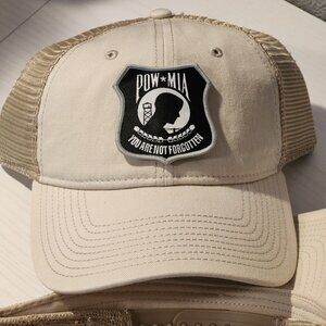 POW MIA Stone Soft Mesh Adjustable Snapback Trucker Hat.